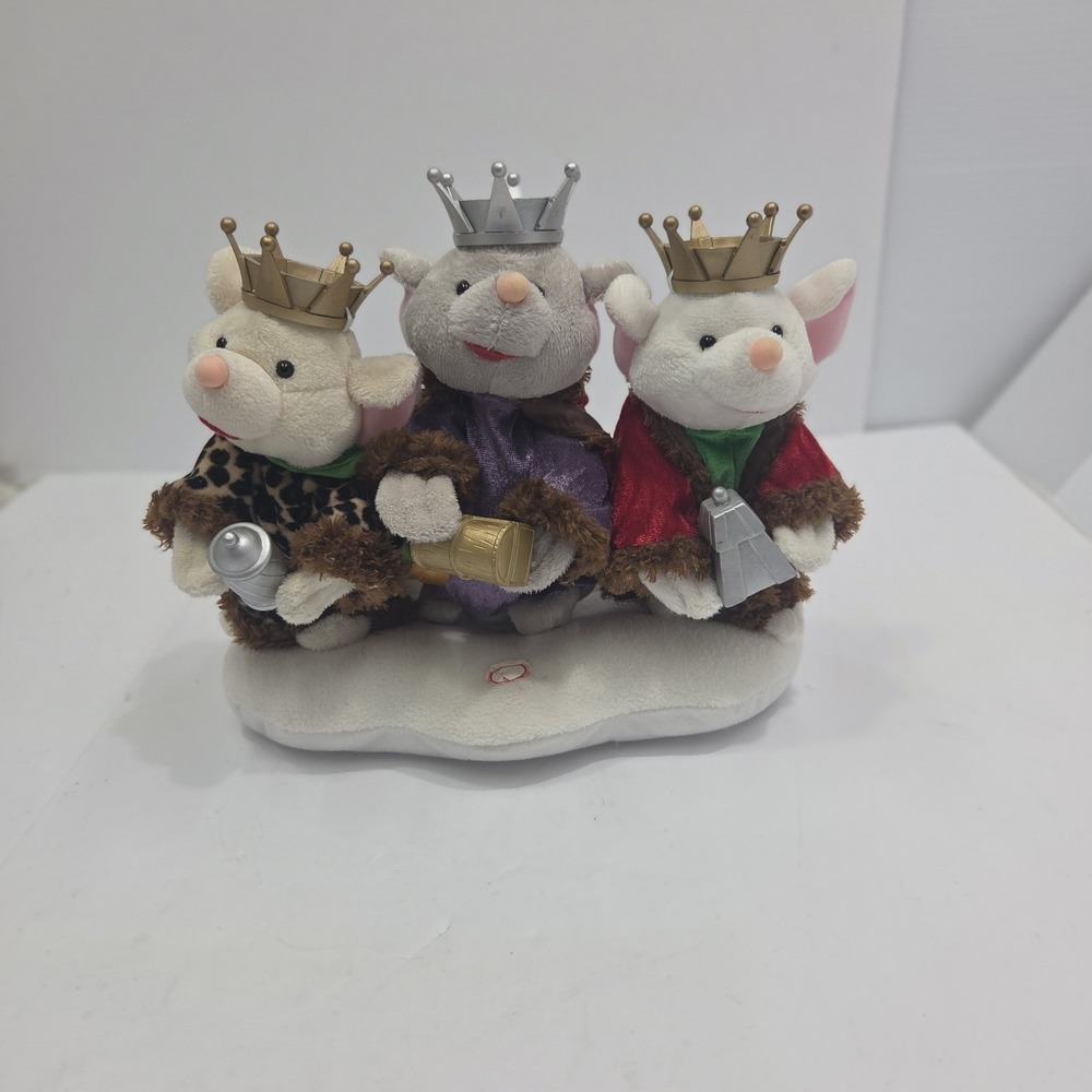 Gemmy Animated  We Three Kings Christmas Light Up Singing Plush